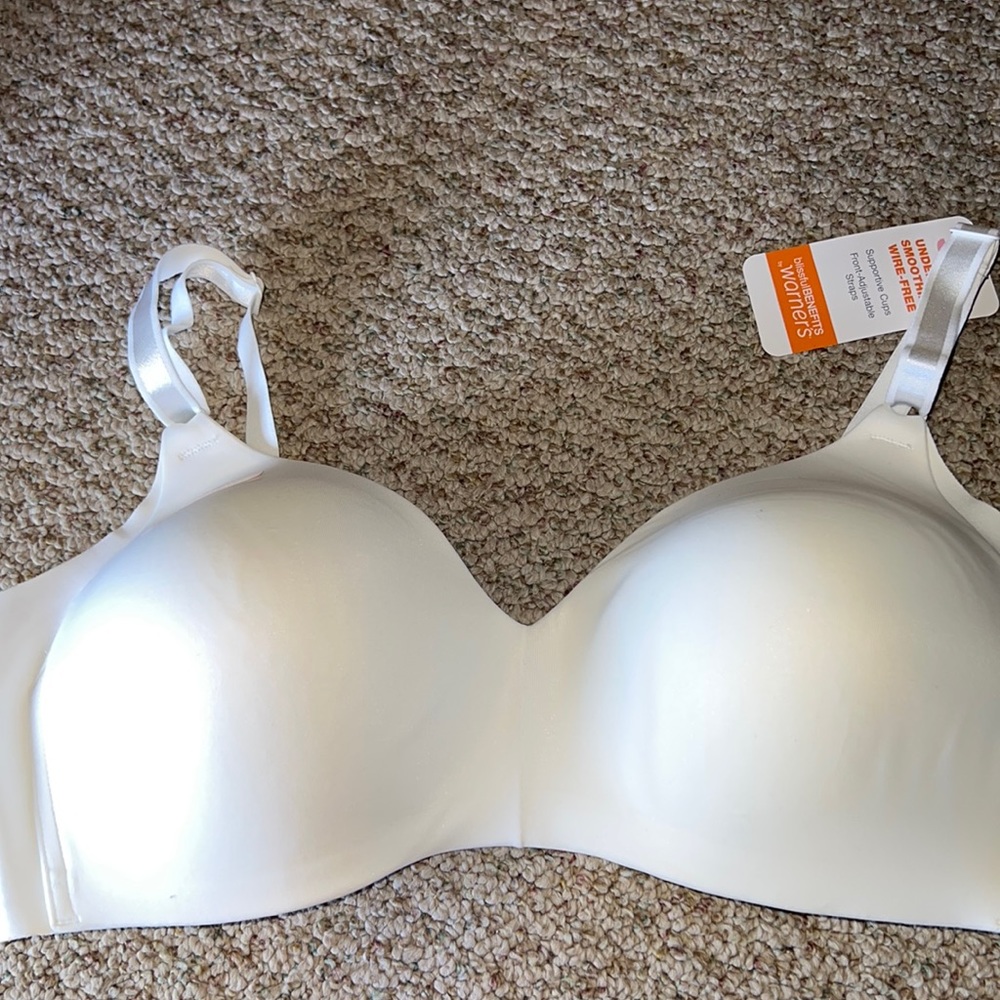 Warners blissful Benefits Bra white 36D nwt